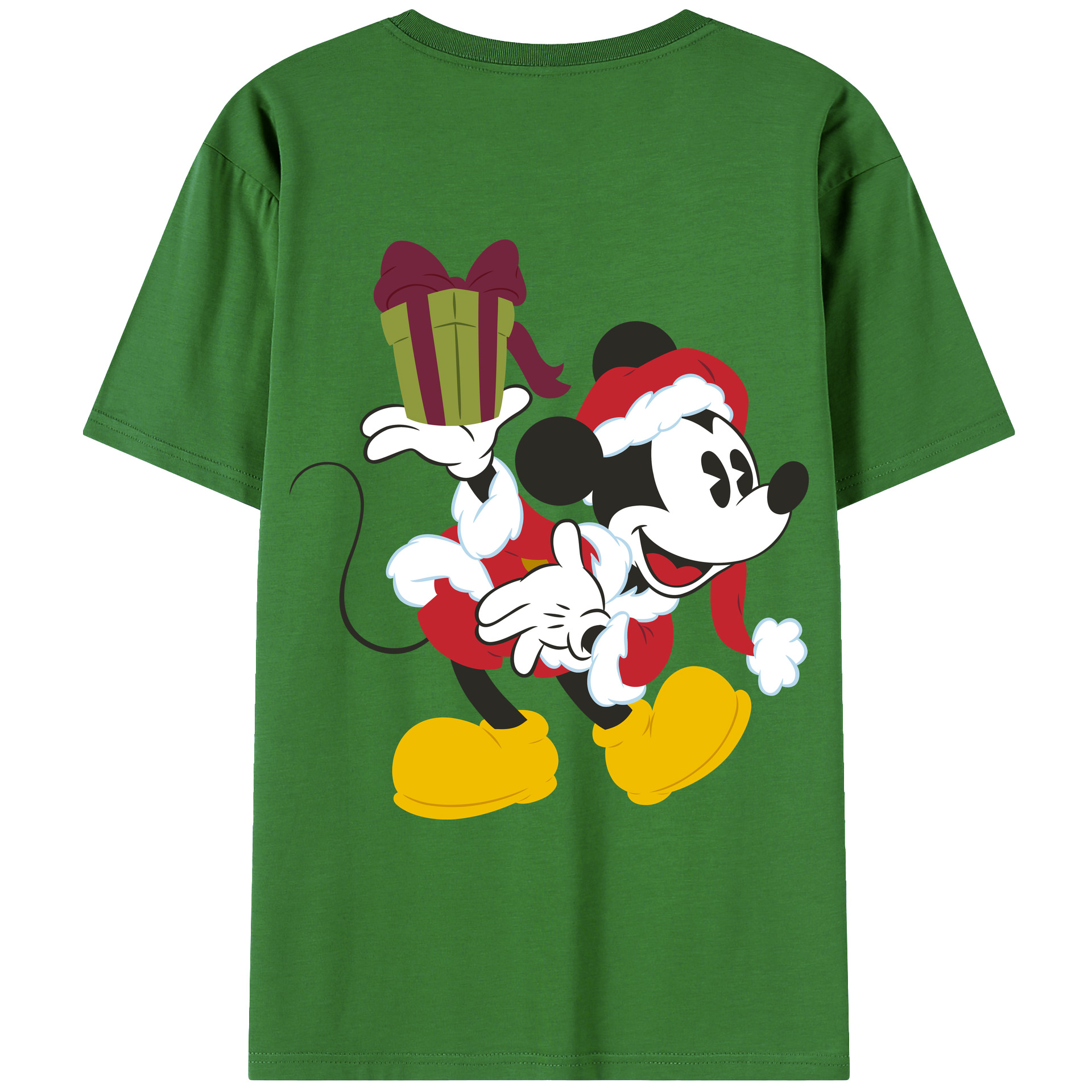 （画像用） ミッキーマウス Mickey Mouse レディース半袖Tシャツ(バックプリント)